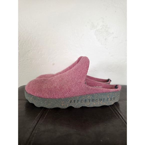 Asportuguesas Pink Wool Boho Cottagecore Footfriendly Clogs Sz EU 36 US 5.5 - Picture 8 of 8